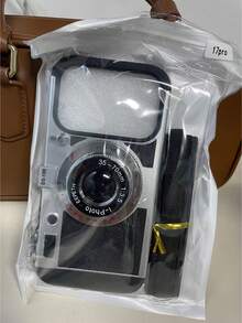 Funda de teléfono en forma de cámara 3D cruzada divertida compatible con iPhone 14 Pro Max, compatible con Apple 13 con cordón, compatible con iPhone 11/12/X/Xs/Xr/Xs Max resistente al agua, a los golpes y a los arañazos