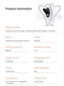 Gua Sha Facial Tools,Remove Puffiness, Anti-Wrinkle,Anti-Aging, Electric Gua Sha Skin Beautifying Scraping Massage Tool, Heated Vibration Facial Massage Device