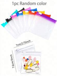 Portable Medicine Bag, Cute Mini First Aid Kit, Medical Emergency Bag, Medication & Pill Storage Pouch, Suitable For Home, Outdoor, Camping, Hiking, Survival Travel, Unisex, Travel Essential, Cruise Essential, Dorm Essential - Multicolor - View 12