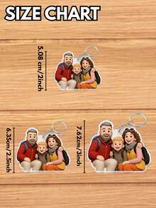 1/3/5pcs Personalized 2D Cartoon Keychain,2D Figure Personalized Acrylic Photo - Personalized Photo Keychains,Valentine's Day Gifts For Her, Him,Souvenirs,Exquisite Accessories Pendant, Gift For Friends, Family, Couples, Unique Souvenir Gifts, Suitable For Birthdays, Weddings, Parties, Anniversaries, Creative Decorative Accessories