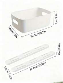 2 Juegos de rieles deslizantes, fácil instalación sin clavos, montaje inferior, rieles para cajones, organizador de cestas, guías de cajones DIY, rieles de almacenamiento multiusos, adecuados para cajas de almacenamiento de dormitorio, cocina del hogar, gabinetes de baño y organizadores de armarios