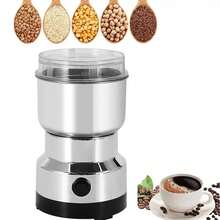 1pc Grinder, Grain Powder Machine, Small Household Crusher, High-Power Crusher, Suitable For Kitchen Use, Home Cooking, Christmas Gift Essential - UK Plug(220-240V) - View 1