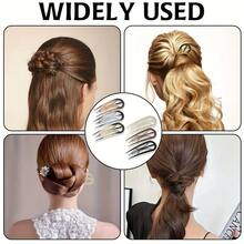 3 pezzi Fermagli per capelli francesi - Fermagli in acetato retrò a forma di U, adatti per capelli fini e grossi, presa delicata, adatti per chignon, raccolti, code di cavallo, per età 14+