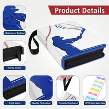 Trading Cards Album Folder 400-900 Pockets Card Binder Holder For  Cards - Blue and White - View 3