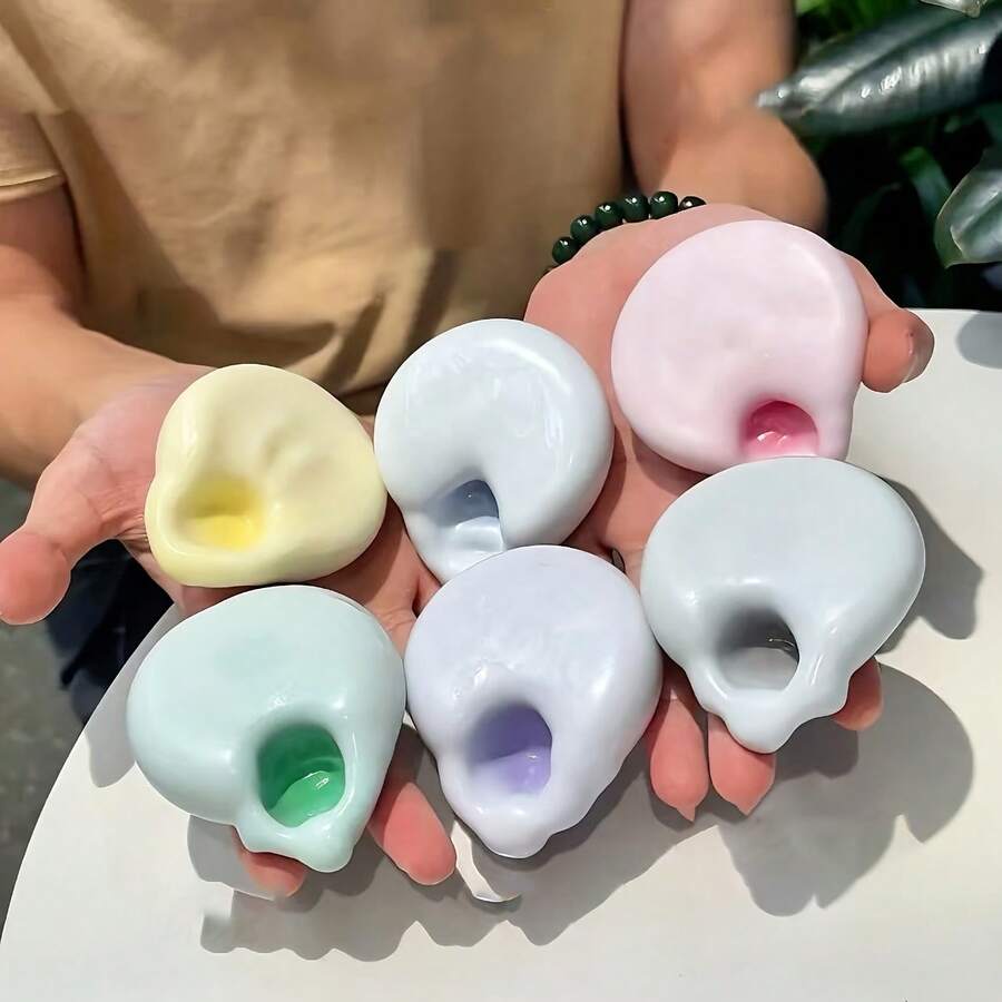 Handcrafted And Fun Style: Handcrafted Moldable Mochi Wet Soft - Super Soft Fiddler Balls With A Loud Squeaking Sound, Stress-Relieving Adult Pinching