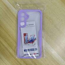 Hadaasi 1pc Soft TPU Bumper + Hard PC Back 2-In-1 Full Coverage Transparent Phone Case With Front Screen Protector, Compatible With IPhone 17 Pro/17 Pro Max/Air/17/16/16E/16 Pro Max/15/14/13/12/11 Pro Max/Plus/SE2/SE3, Galaxy M36/S25 FE, 12/13C/12C/Note 12 Pro/NOTE14 PRO+/NOTE13 PRO/NOTE13 PRO+, POCO M6 PRO, Reno14 Pro/Reno14 F, Hot 60 Pro/Hot 60 Pro+ - Mauve Purple - View 100