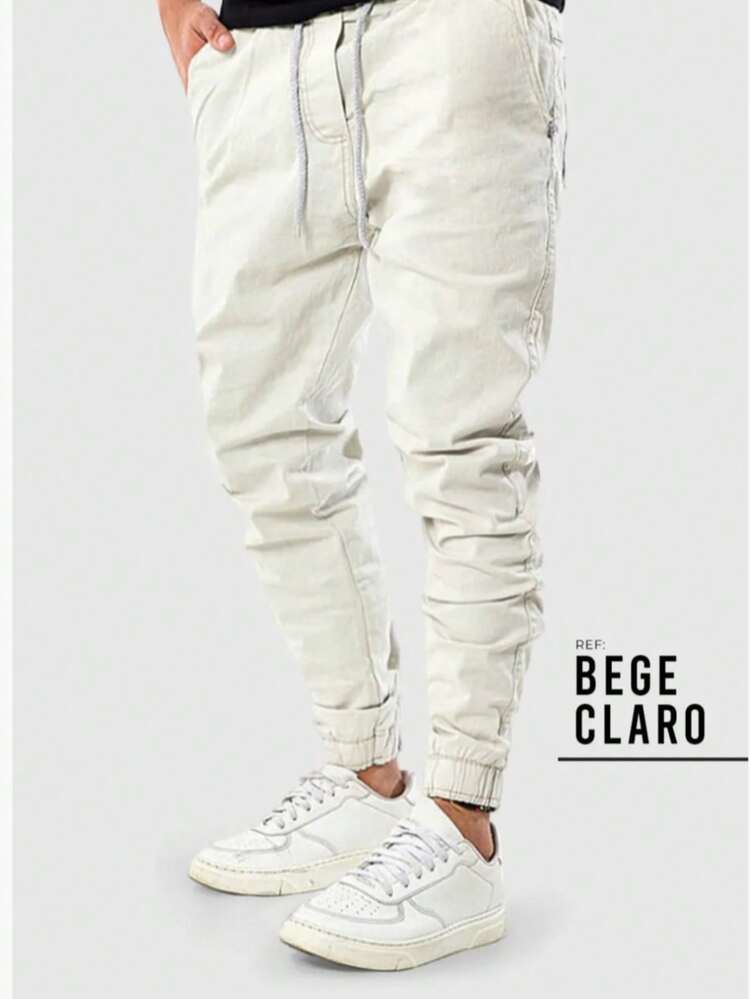 Jogger Pants All Regular Fit Pocket Drawstring Halloween - Beige - View 2