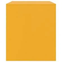 vidaXL Mobili TV 2 pz Giallo Senape 67x39x44 cm in Acciaio - Giallo - Visualizzare 8