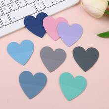 8 piezas Mini notas adhesivas de colores transparentes en forma de triángulo y cuadrado, de 160 hojas, etiquetas impermeables para estudiantes