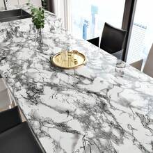 1 Rotolo di carta da parati autoadesiva nera lucida con gemme, adesiva rimovibile in vinile impermeabile per decorazione di casa, cucina e pareti