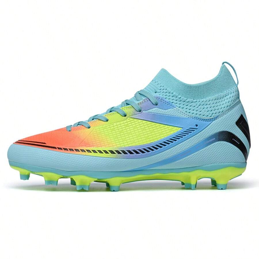 1 Pair Of Soccer Cleats, Suitable For Outdoor Artificial Grass Field, Indoor Training Field, Professional Team Sports Shoes. Lace-Up Front, Non-Slip Rubber Sole With TF Short Studs, Lightweight And High-Performance Design, Popular Soccer Shoes