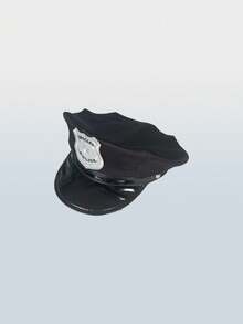 1 Peça Boné com Tema de Festa, Leve e Confortável, Adornado com um Emblema de Metal. Perfeito para Festas de Feriados, Reuniões Privadas, Role-Playing e Diversos Cenários de Cosplay.