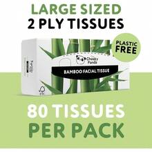 The Cheeky Panda Bamboo Facial Tissues Boxes Flat Tissue Box 80 Tissues Per Box Soft 3 Ply Bamboo Tissue Paper - trắng - Xem 7