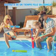 Set de 12 Pistolas de Agua de Espuma Multicolor - Juguetes al Aire Libre para Niños de 4 a 8 años, Ideal para Piscina, Patio, Prado y Playa - ‎Multicolor - Ver 6