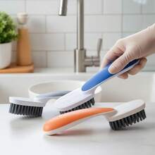 CASAMAX WL 1 Piece Ergonomic Handle Cleaning Brush With Stiff Bristles For Deep Scrubbing In Kitchen/Bathroom - COLOR SENT AT RANDOM - - Multicolor - View 5