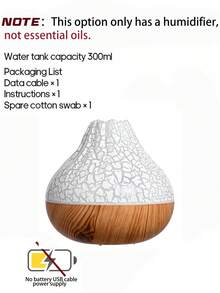 1 pieza Difusor de aroma eléctrico para el hogar, humidificador de dormitorio con luz nocturna, difusor de aromaterapia de niebla fría ultrasónica, adecuado para el hogar, dormitorio, yoga, oficina, Navidad y otras ocasiones - humidificador volcán - Ver 17