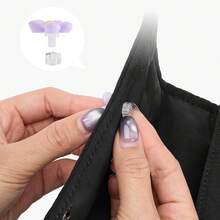 Bolso bandolera Telena para mujer, bolso cruzado con correa de guitarra, bolso de hombro acolchado ligero para viajes - Bobo de mora negra - Ver 5