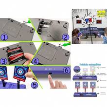 Diana éctrica con Pistola de Juguete y 40 Dardos de Espuma - Juego de Disparos para Niños de 0 a 16 Años, Objetivo Digital con Puntuació y Reinicio Automático, Ideal como Regalo de Navidad - ‎GT01 - Ver 2