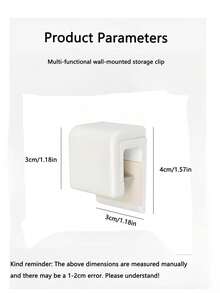 2pcs Toothpaste & Facial Cleanser Holders, Bathroom Wall Mount Toothpaste Holders, No Drilling Required - Multicolor - View 8