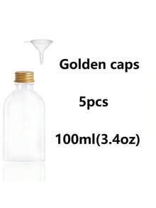5/10/15/25/35 piezas Botellas plásticas vacías mini de 100ml para dispensar jugos, alimentos y cosméticos, de pequeño tamaño, fáciles de transportar y que no se filtran fácilmente, artículo esencial portátil para viajes, puede contener diferentes bebidas de frutas líquidas, adecuado para picnics, viajes, baño en el hogar, cocina