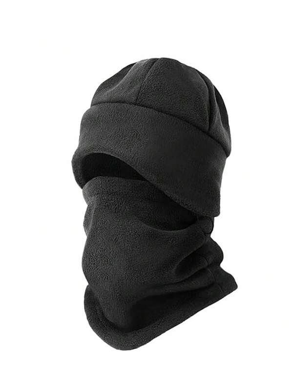 مجموعة قبعة وشاك أذن شتوية مريحة 2 قطعة/1 قطعة، قبعة رأس مكفوفة مصنوعة من الصوف مقاومة للرياح، مناسبة للتزلج والدراجات الخارجية والاستخدام اليومي