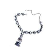 Collar de borlas de lujo estilo bohemio, accesorio de collar maxi brillante y cristalino sexy para mujeres, adecuado para fiestas