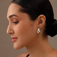 925 Sterling Silver Hoop Earrings SMALL Italian Inspired Filigree Hoop Earrings Lightweight Click Top Antique Oxidized Jewelry Small Chunky Filigree Earring Hoops For Women