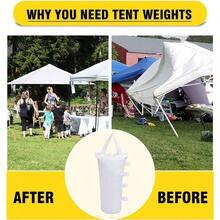 - Bolsa de peso para piernas de toldo, 8 unidades, color blanco - Blanco 4 piezas 112 lbs - Ver 8