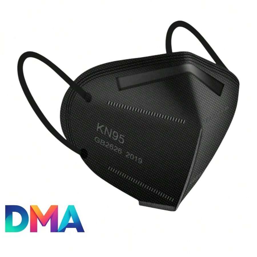 Caja De Cubrebocas Negro Para Adulto Kn95 20 Pz - Negro - Ver 1