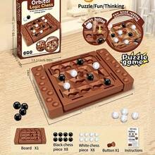 Jogo de tabuleiro de estratégia moderno - Jogo de xadrez estratégico para dois jogadores em preto e branco com guia para toda a família, tabuleiro e peças de quebra-cabeça de plástico - Jogo educativo para desenvolver o raciocínio, a memória e a resolução de problemas - Presente perfeito para noites de jogos em família - Multicolorido - Ver 8