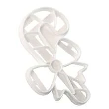 4 件套卡通圣诞印章模具、铃铛、拐杖糖、驯鹿压花工具、烘焙饼干模具 - 白色 - 查看 4