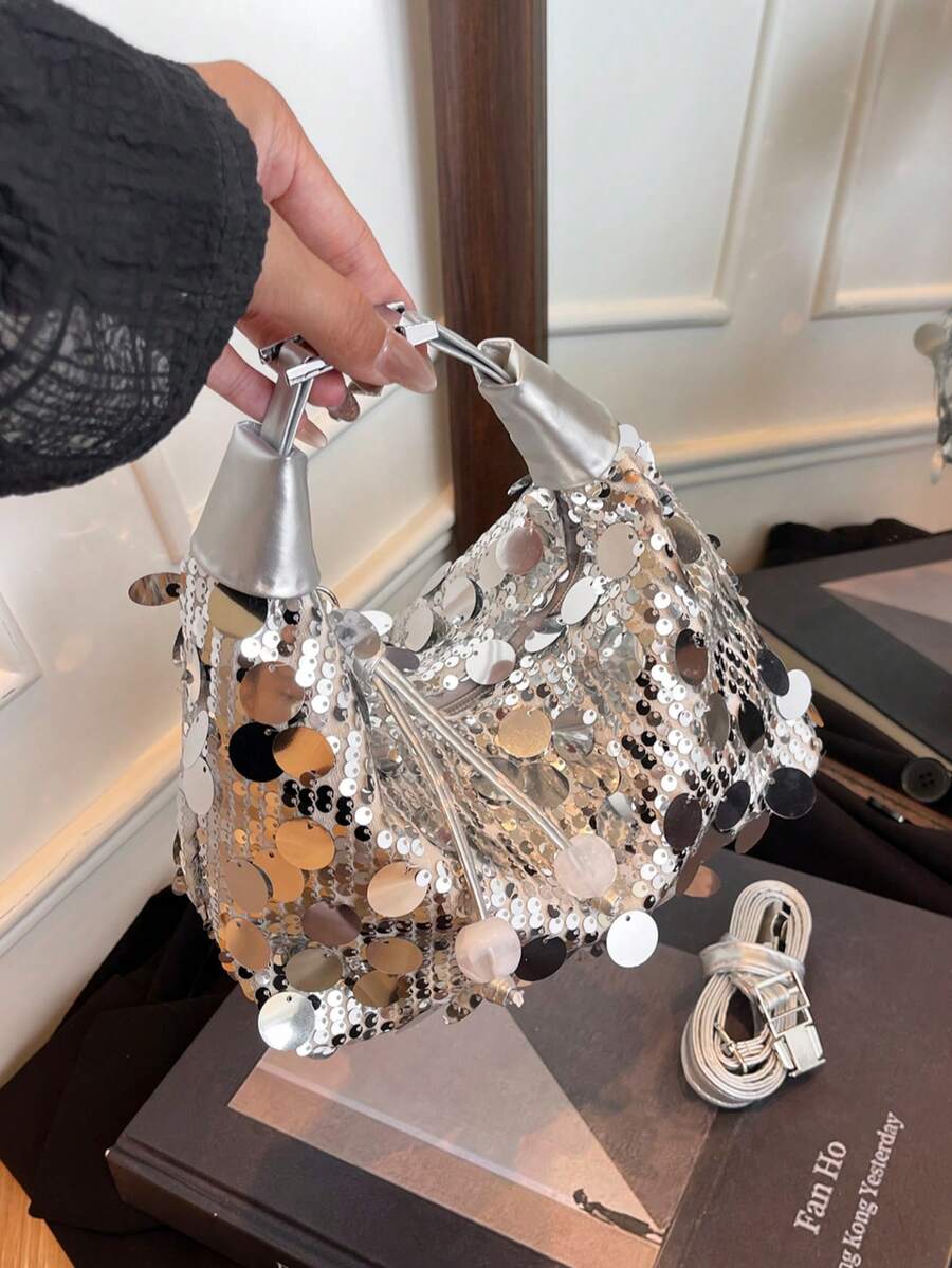 1pc Women's Fashionable Versatile Handbag, Portable High-Quality Shoulder Bag/Clutch Suitable For Dates, Shopping, Parties, Galas