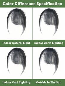 Millennium Hairpin Wig With Side Bangs, Natural Forehead Fake Bangs, Seamless Thin Top Wig - Nhiều màu - Xem 10