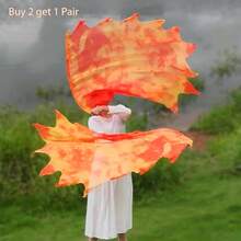 Wucheal - Bandera de culto flexible de gasa proftica, ligera, de 53x 45 pulgadas, banderas de baile de llama de len, banderas de fuego poligonales para baile de adoracin, SZ#, rojo, blanco, negro