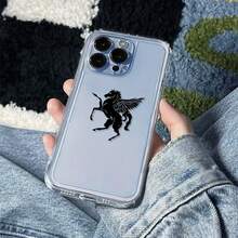 Transparent Protective Case - Luxurious Soft TPU Shockproof Phone Case Compatible With IPhone 17, 16, 15, 14, 13, 12, 11 Pro Max, 16, 15, 14 Plus, 13, 12 Mini, X, XS Max, XR, 8, 7 Plus Pegasus Rising, Fashion Design, Minimalist Style, Durable Material, High-Quality Manufacturing, Protective Case, Smartphone Users, Gadget Enthusiasts - 混合顏色 1 - 查看 7