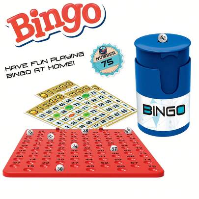 Bingo Game Set - Manual Lucky Clover Bingo Party Game - Enjoy Interactive Family Fun With Friends, Classic Casual Interactive Tabletop Game, Includes Paper And Plastic Props, Interactive Party Game | Colorful Party Accessories | Paper Clover Design, Suitable For Halloween, Christmas Events And Party Supplies