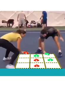 团队娱乐游戏,快速三字母象棋,户外露营派对,加厚便携,易于清洁,可重复使用,减压礼品,适合室内比赛和草坪游戏 - 彩色 - 查看 4