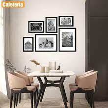 Set de 2 de Fotos Negros 11x14" - Vintage con Tapete, para Decoración de Hogar, Bodas y Galerías, Montaje en Pared o Sobremesa - 11x14"-Negro - Ver 7