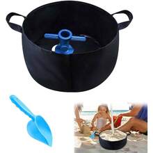 Bolsa de peso para sombrilla de playa con anclaje de, kit de base de paraguas de playa porttil para exteriores, accesorios fijos con pala, se adapta a la mayora de sombrillas de playa, - inicial - Ver 2