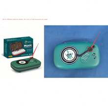 节奏大师音乐游戏机，7 种模式，带分离式外壳，便携式袖珍钢琴，电子钢琴教育玩具，理想的生日礼物 - 彩色 - 查看 9