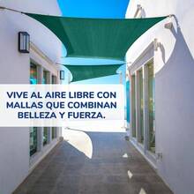Mallas Sombra Toldo Monofilamento 80 - 3.7x2m Negro - Cintas de Refuerzo y Ojillo - Proteccin, Perfecto para Patios, Jardn, Cocheras, Exteriores, Vela - Resistente al Sol y al Desgaste - 3.7x2 + Verde - Ver 8