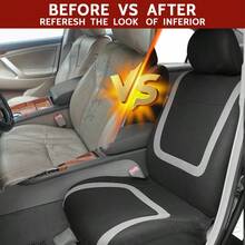 9件套通用汽车座椅套，兼容安全气囊，适用于面包车、卡车、轿车、SUV座椅，防尘防污，女士适用，全新设计，全套汽车座椅套，汽车配件