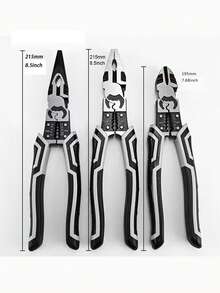 9-Inch Multi-Function Pliers Set - Steel Wire Pliers, Diagonal Pliers, Industrial Needle-Nose Pliers, Ergonomic Non-Slip Handyman/Electrician Tool Kit, Christmas Gift - Multicolor - View 10