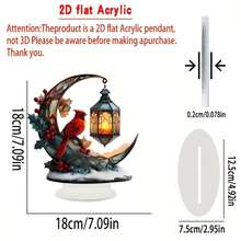 1 đồ trang trí để bàn hình chim hồng y đỏ thanh lịch kèm đèn lồng - Cây nhựa ruồi mùa đông và quả mọng, màu đỏ, xanh lá cây, vàng - Đồ trang trí Giáng sinh phẳng 2D, thích hợp cho gia đình, văn phòng, phòng ăn - Đồ trang trí trung tâm bàn tiệc nhỏ gọn - Đồ trang trí để bàn dễ vệ sinh - Cảnh ngày lễ mùa đông hình chim hồng y đỏ - Quà tặng Giáng sinh lý tưởng, thích hợp cho bàn làm việc hoặc lò sưởi - Bền - Trang trí quanh năm, phẳng 2D, cổ điển, đồ trang trí Giáng sinh - Nhiều màu - Xem 3