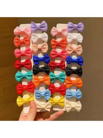 30PCS Colorful Macaron Hair Clips Mini Bow Barrettes For Girls And Teens Cute Hair Accessories For All Seasons Ideal For Daily Styling School Events Parties Travel And Photo Shoots Perfect For Graduation Birthday Gifts Holiday Presents Party Favors And Christmas Gifts Creative Hair Ornaments For Adding Sweet Charm To Any Outfit