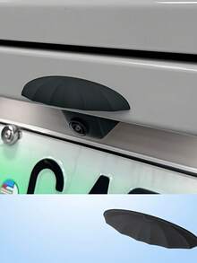 [Silicone Rain Guard] Thick And Wide Silicone Fitting Car Rear View Camera Rain Protector | Triangular Design & Matte Finish, Weatherproof Accessories, Enhanced Visibility In Rainy Days, Rain Cover Car Good Rain Shield Modification Accessories