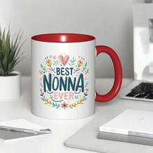 Best Nonna Ever Funny Italian Grandma Mug - 11oz Glass Coffee Cup With Vibrant Floral Design & Italian Text, Hand Wash Only, Heartfelt Gift For Mother's Day, Birthdays, Italian Heritage Celebrations - Nonna-Themed Gift For Women, Durable & Reusable, Perfect For Coffee, Tea, Or Hot Chocolate, Ideal For Italian-American Families, Travel-Friendly & Non- Grip, Cute Coffee Mug, Coffee Mugs For Women - trắng - Xem 7