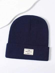 1pc Brimless Casual Beanie Hat, Suitable For Autumn/Winter Season - Multicolor - View 18