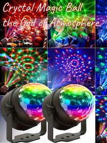 Mini Magic Ball Disco Light - USB Powered, Multicolored Rotating LED Ball, Suitable For Parties, Birthdays And Home Decor, Party Lighting | Vibrant Lighting | Plastic Ball, Disco Ball Light - Multi-color light - View 13