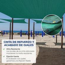 Mallas Sombra Toldo Monofilamento 80 - 3.7x2m Negro - Cintas de Refuerzo y Ojillo - Proteccin, Perfecto para Patios, Jardn, Cocheras, Exteriores, Vela - Resistente al Sol y al Desgaste - 3.7x2 + Verde - Ver 4